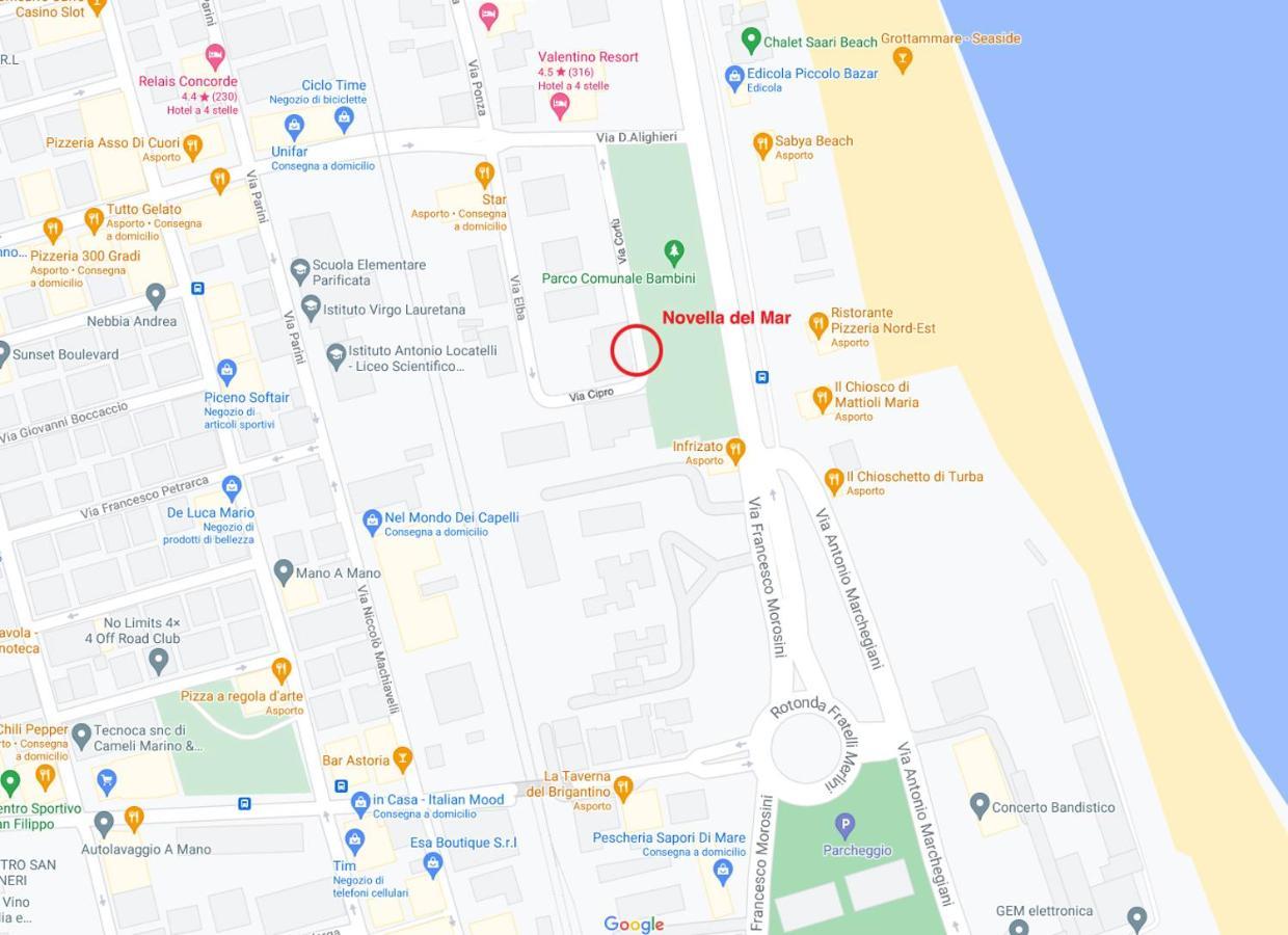 Novella Del Mar Prima Fila Dal Mare Ferienhaus Grottammare